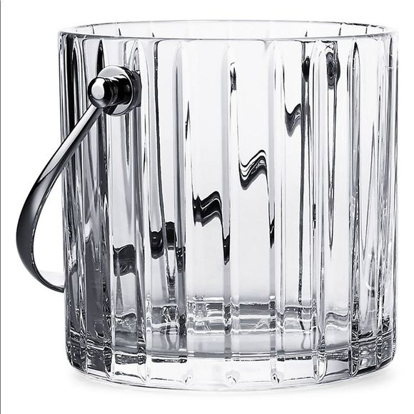 Baccarat Harmonie Crystal Ice Bucket.  Made in France.  Hand Wash. 5”H Beautiful - Picture 1 of 14